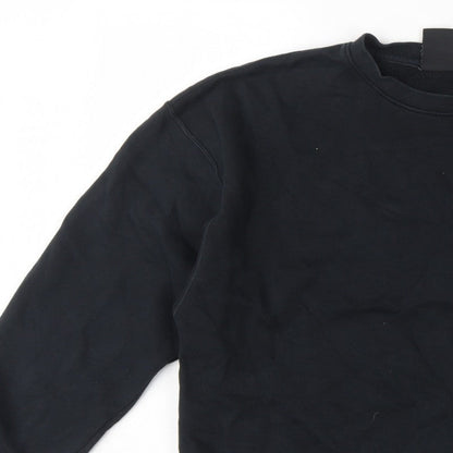 Jordan Women’s Black S Loose Fit Logo Crewneck Pullover Sweatshirt