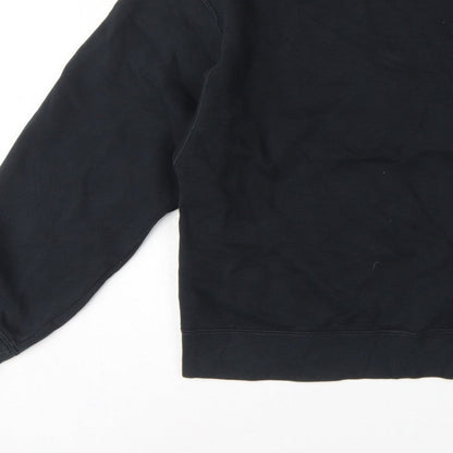 Jordan Women’s Black S Loose Fit Logo Crewneck Pullover Sweatshirt
