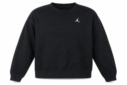 Jordan Women’s Black S Loose Fit Logo Crewneck Pullover Sweatshirt