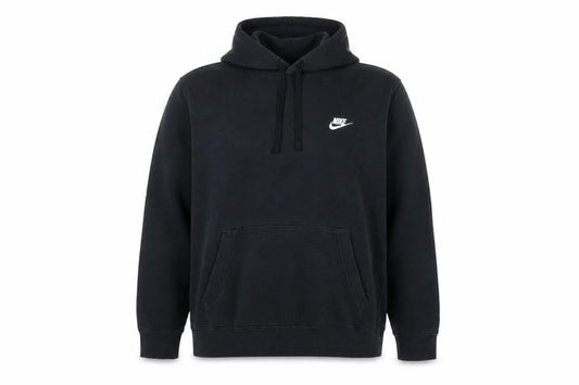 Nike Women’s Black XL Pullover Hoodie Logo Cotton Blend Kangaroo Pocket