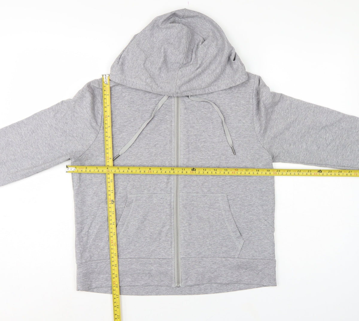 M&S Women’s Grey UK 12 Full Zip Hooded Fleece Hoodie