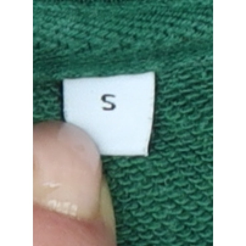 Weekday Women Green S Cropped Pullover Crew Neck Sweatshirt