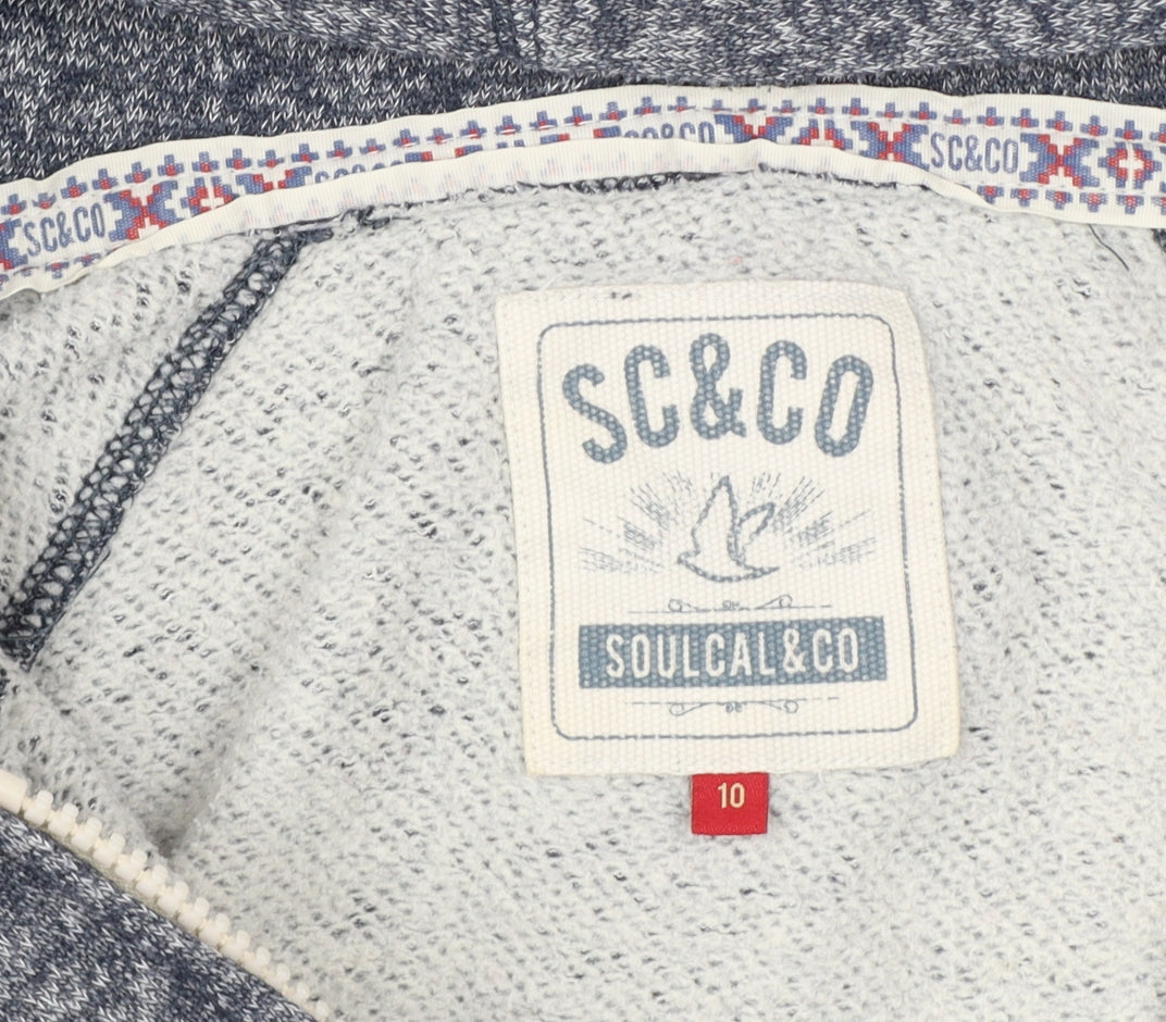 SoulCal & Co Women’s Grey UK 10 Full Zip Hooded Fleece Hoodie