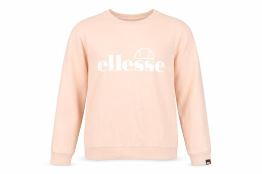 Ellesse Women’s Pink Logo Fleece Sweatshirt UK 12 Crew Neck