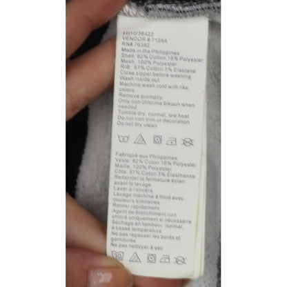 Timberland Men’s Grey L Full Zip Logo Graphic Hoodie Fleece