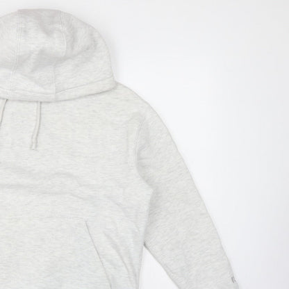 Pull&Bear Men’s Grey Size S Pullover Hooded Fleece Hoodie