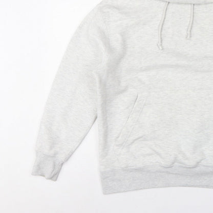 Pull&Bear Men’s Grey Size S Pullover Hooded Fleece Hoodie