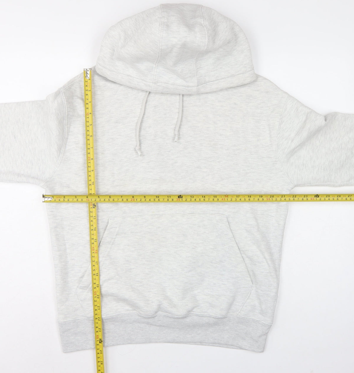 Pull&Bear Men’s Grey Size S Pullover Hooded Fleece Hoodie
