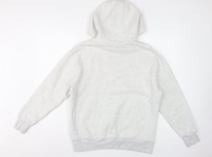 Pull&Bear Men’s Grey Size S Pullover Hooded Fleece Hoodie