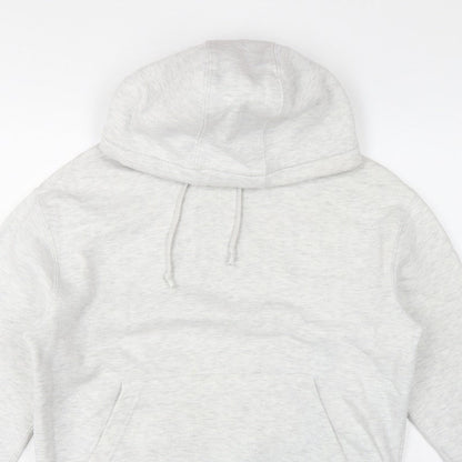 Pull&Bear Men’s Grey Size S Pullover Hooded Fleece Hoodie