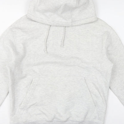 Pull&Bear Men’s Grey Size S Pullover Hooded Fleece Hoodie