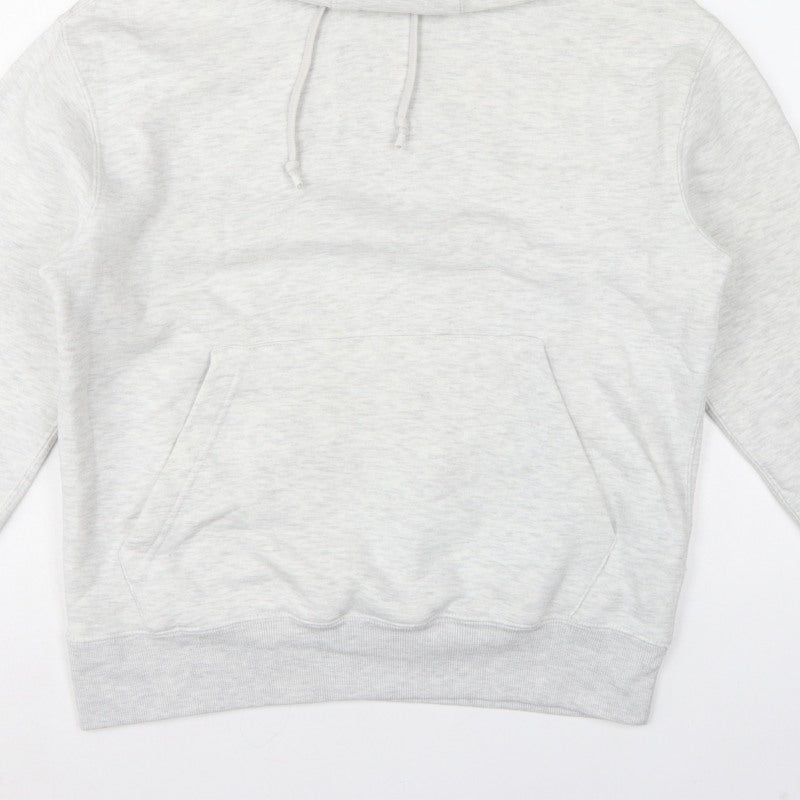 Pull&Bear Men’s Grey Size S Pullover Hooded Fleece Hoodie