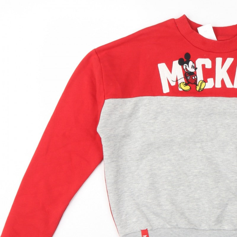 Disney Women’s Multicolour S Mickey München Graphic Pullover Sweatshirt