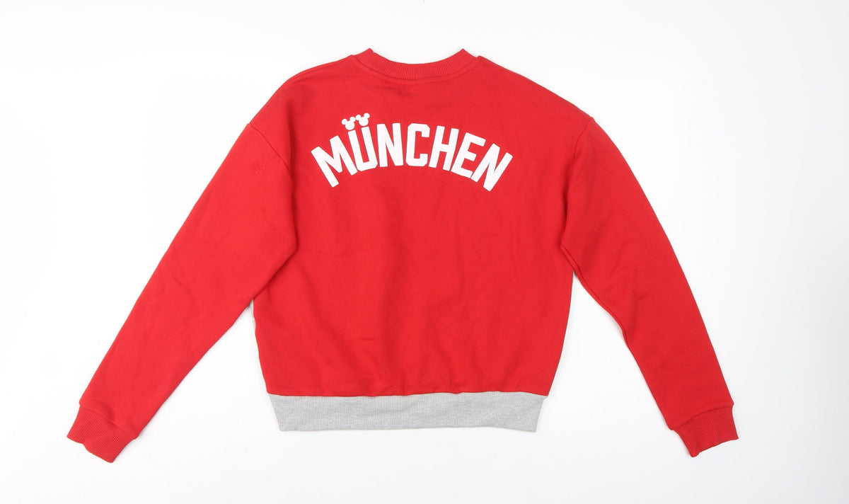 Disney Women’s Multicolour S Mickey München Graphic Pullover Sweatshirt