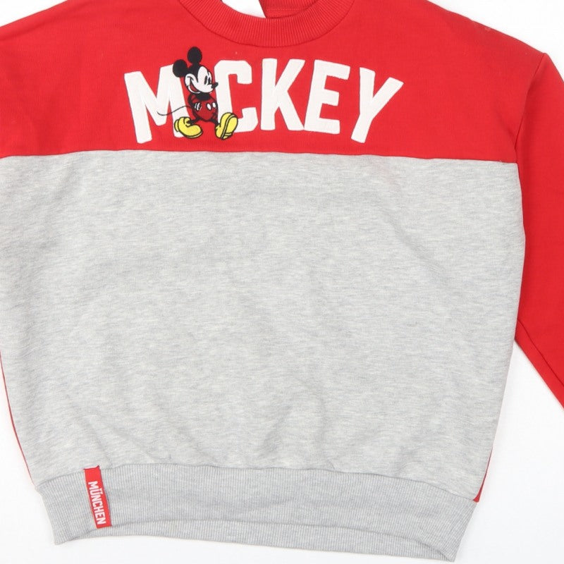 Disney Women’s Multicolour S Mickey München Graphic Pullover Sweatshirt