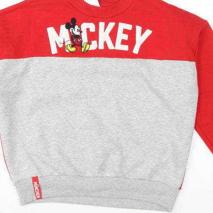 Disney Women’s Multicolour S Mickey München Graphic Pullover Sweatshirt