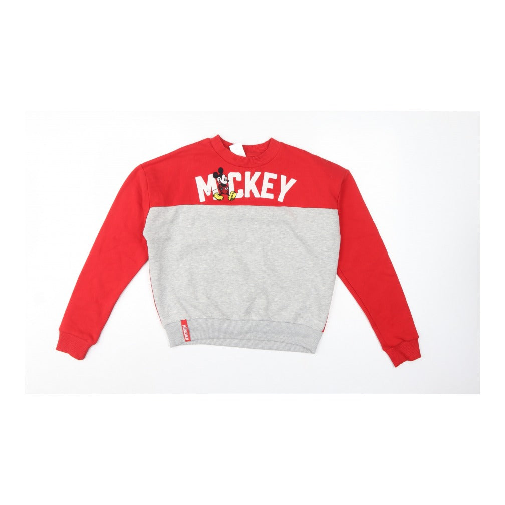 Disney Women’s Multicolour S Mickey München Graphic Pullover Sweatshirt