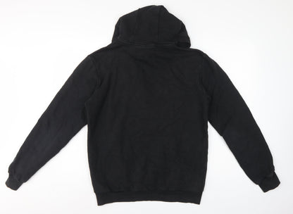 Adidas Men's Black S London Graphic Pullover Hooded Hoodie Kangaroo Pocket
