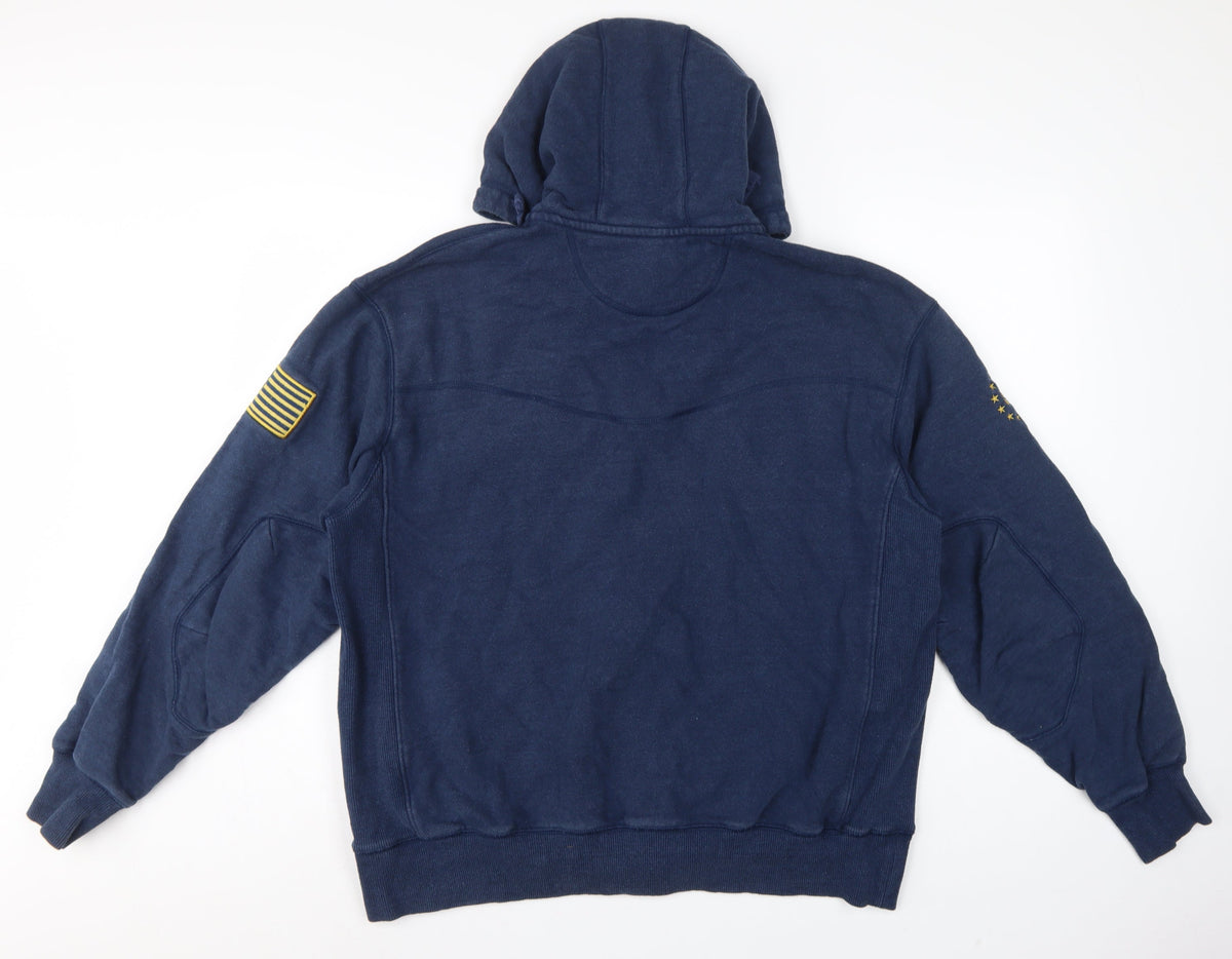 Under Armour Men’s Blue L Project Rock Full Zip Hoodie USA Flag
