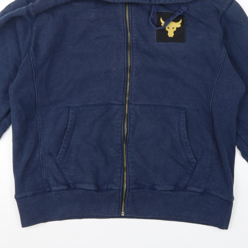 Under Armour Men’s Blue L Project Rock Full Zip Hoodie USA Flag