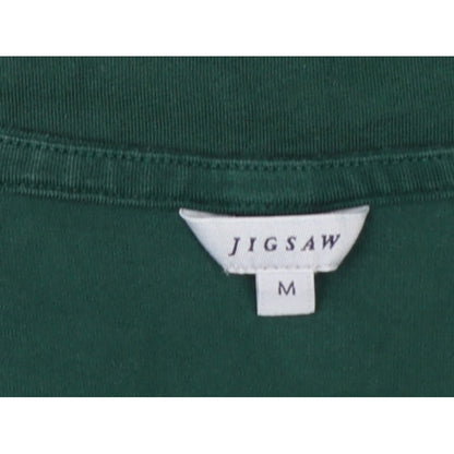Jigsaw Women Green Size M Basic Scoop Neck Long Sleeve T-Shirt
