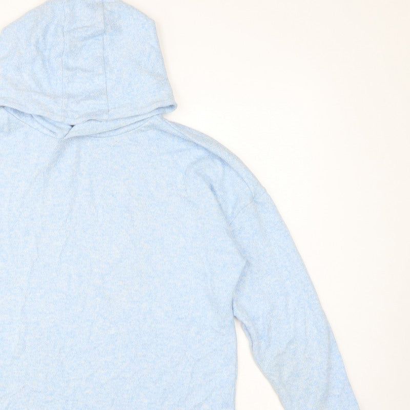 Marks & Spencer Girls Blue Hoodie 13-14 Years Pullover Long Sleeve