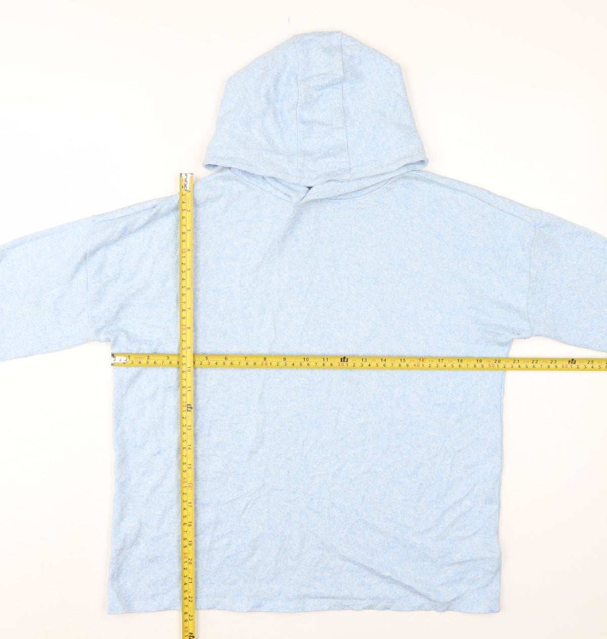 Marks & Spencer Girls Blue Hoodie 13-14 Years Pullover Long Sleeve