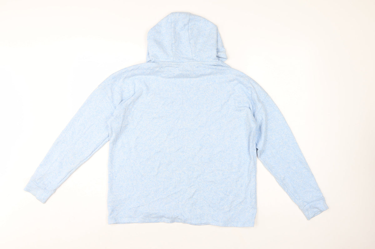 Marks & Spencer Girls Blue Hoodie 13-14 Years Pullover Long Sleeve