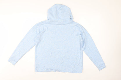 Marks & Spencer Girls Blue Hoodie 13-14 Years Pullover Long Sleeve