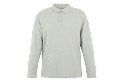 Marks and Spencer Men Green 3XL Regular Fit Long Sleeve Polo Shirt