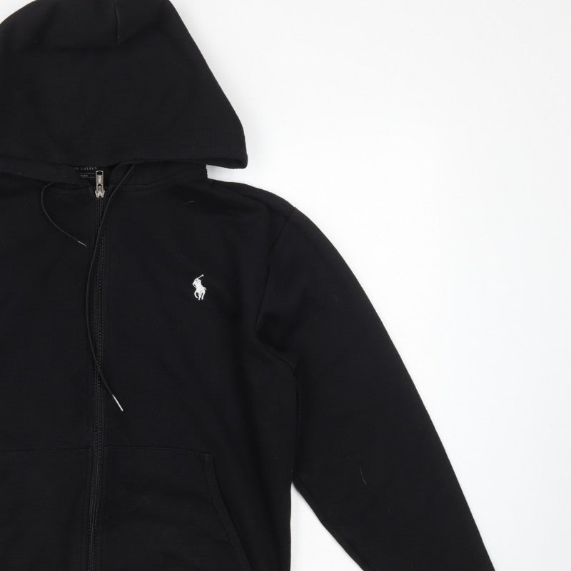 Polo Ralph Lauren Men’s Black Small Full Zip Hoodie Embroidered Logo