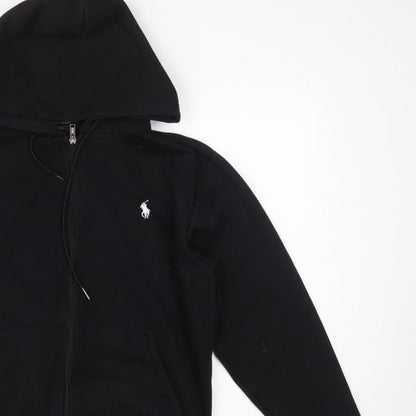 Polo Ralph Lauren Men’s Black Small Full Zip Hoodie Embroidered Logo