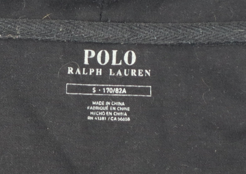 Polo Ralph Lauren Men’s Black Small Full Zip Hoodie Embroidered Logo