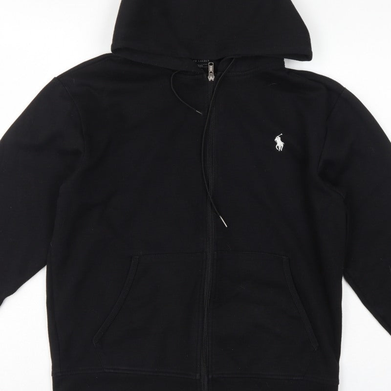 Polo Ralph Lauren Men’s Black Small Full Zip Hoodie Embroidered Logo
