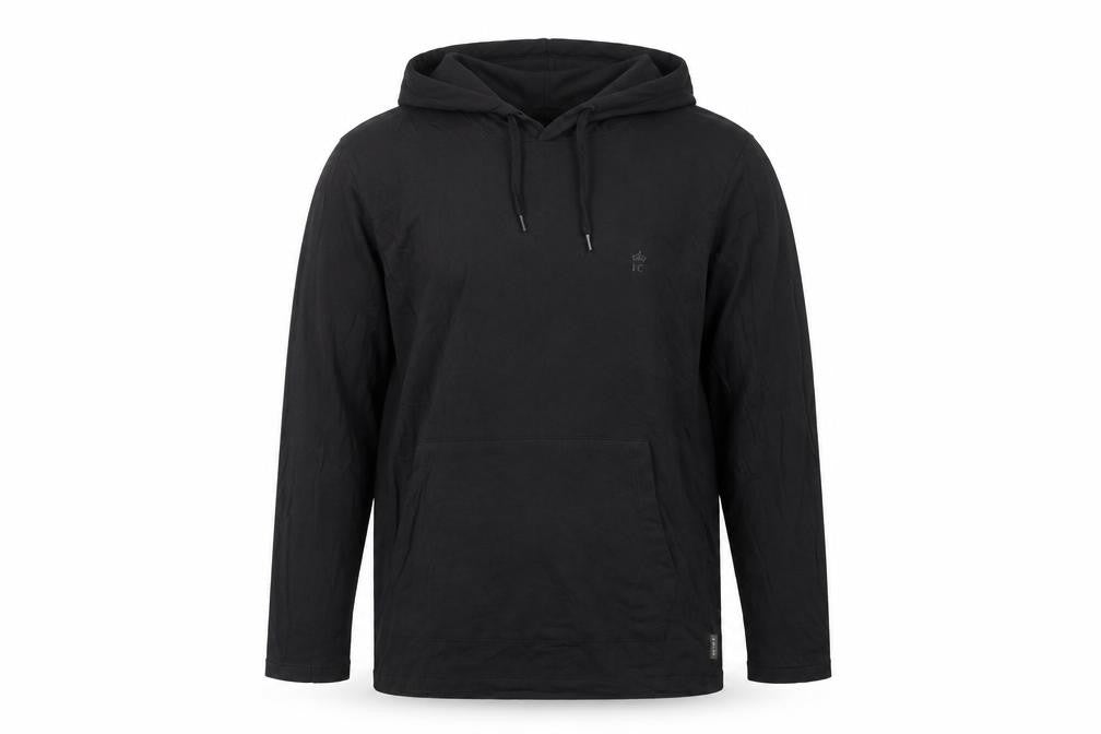 FCUK Men’s Black M Pullover Hoodie Logo Cotton Pocket