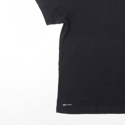 Nike Men’s Black M Dri-FIT Crew Neck Sports T-Shirt
