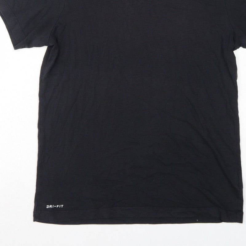 Nike Men’s Black M Dri-FIT Crew Neck Sports T-Shirt