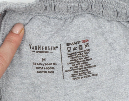Van Heusen Men’s Grey M Sweat Shorts Drawstring Athletic Sports