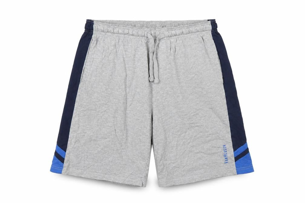 Van Heusen Men’s Grey M Sweat Shorts Drawstring Athletic Sports