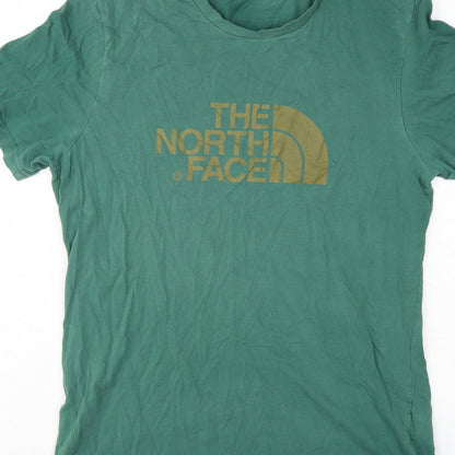 The North Face Men's Green M Logo Graphic Cotton Crew Neck T-Shirt