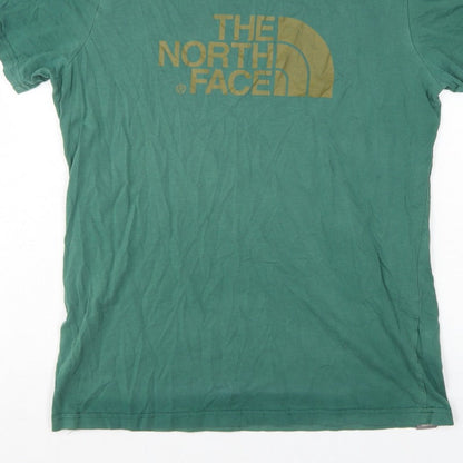 The North Face Men's Green M Logo Graphic Cotton Crew Neck T-Shirt
