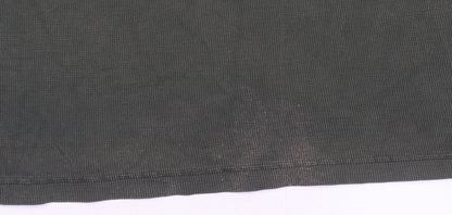 Superdry Men's Green XL Long Sleeve Waffle Henley T-Shirt Button Logo