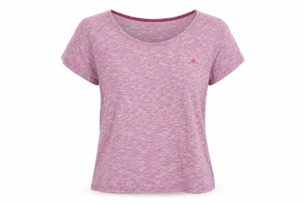 Mountain Warehouse Women Pink UK 14 V-Neck Raglan Pocket T-Shirt