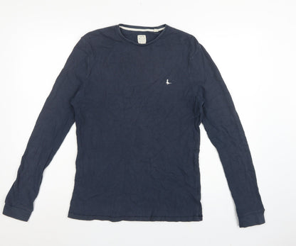 Jack Wills Men's Blue XS Waffle Knit Long Sleeve Pyjama Top
