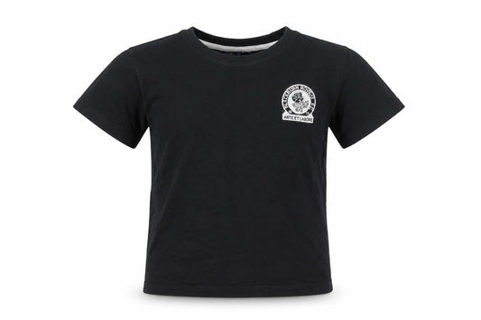 Front view of Blackburn Rovers Teens Black, size 12, Embroidered Crew Neck T-Shirt