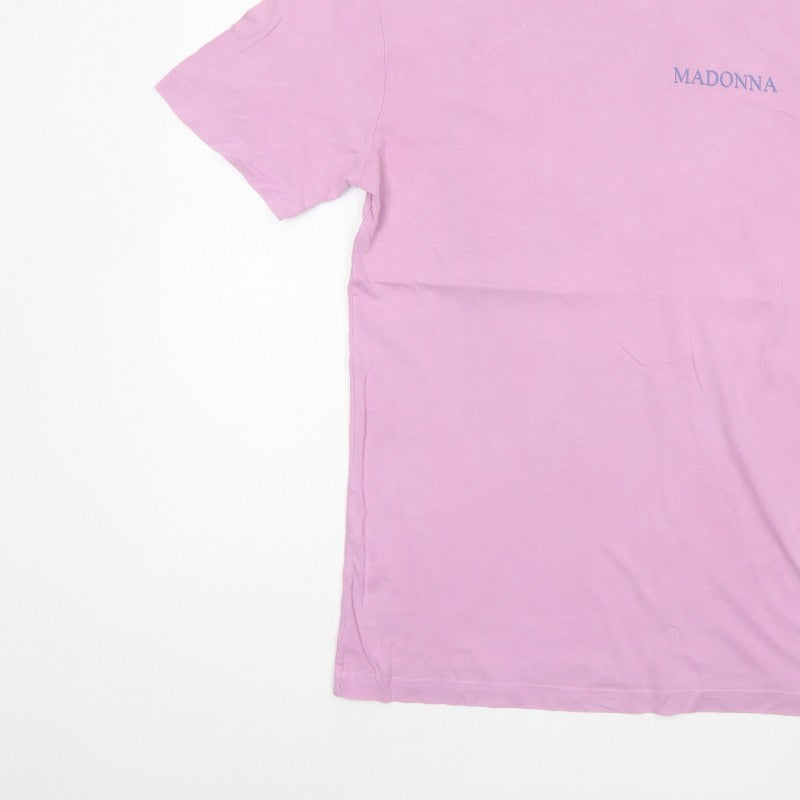 H&M Men's Pink XS Madonna True Blue 80s Graphic Print T-Shirt