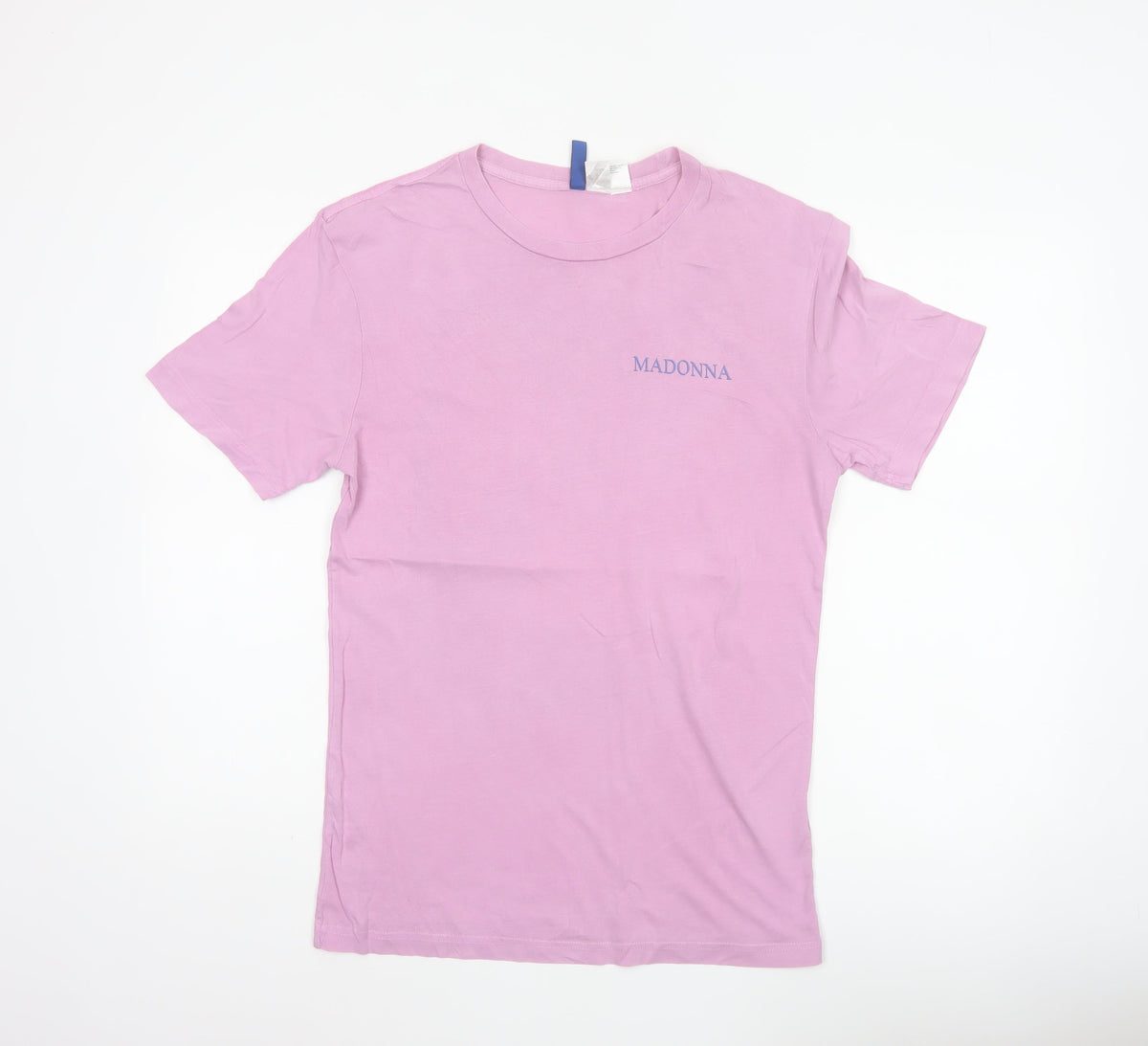 H&M Men's Pink XS Madonna True Blue 80s Graphic Print T-Shirt