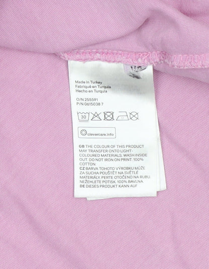 H&M Men's Pink XS Madonna True Blue 80s Graphic Print T-Shirt