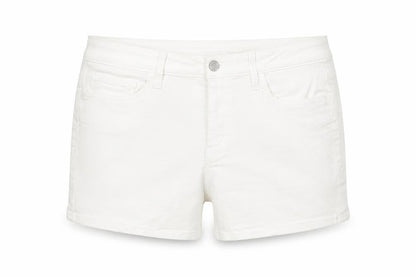 Marks and Spencer Women White UK 12 Denim Stretch 5-Pocket Shorts