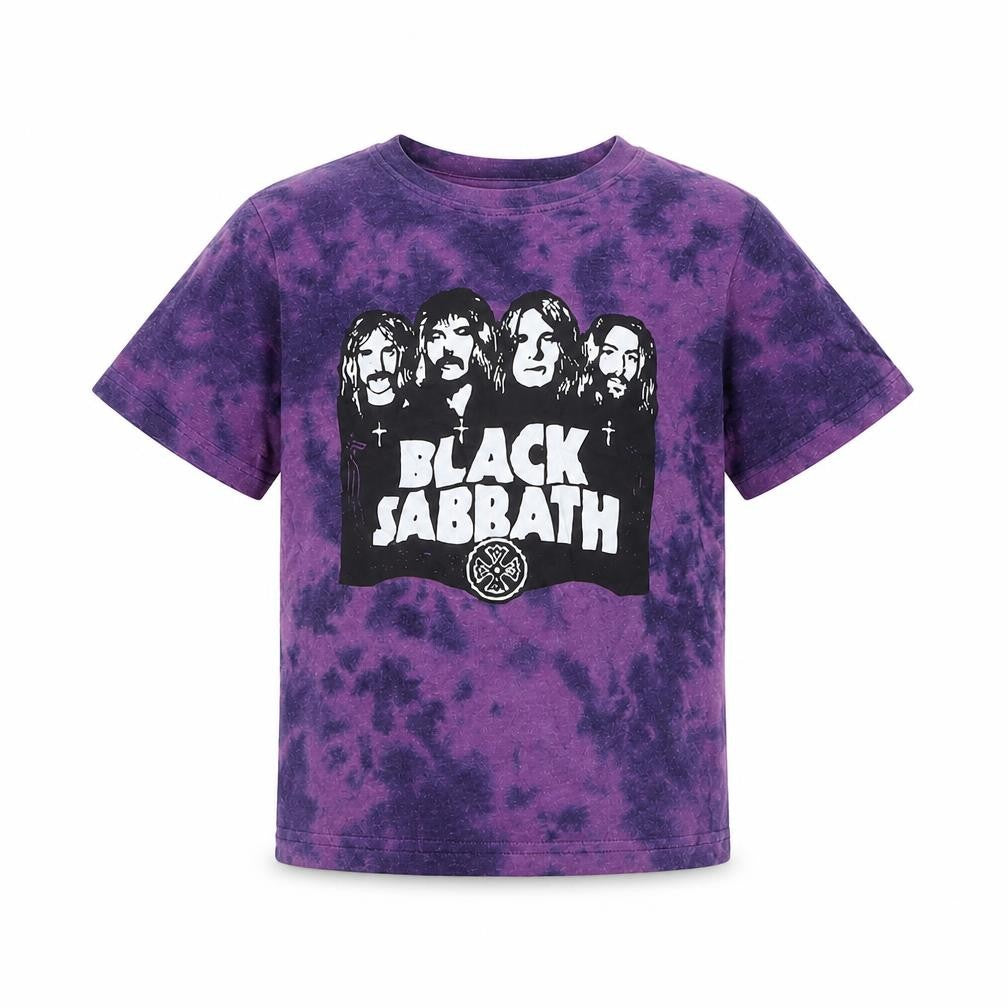 Rock Off Unisex Kids Purple Black Sabbath Graphic T-Shirt 7-8 Years